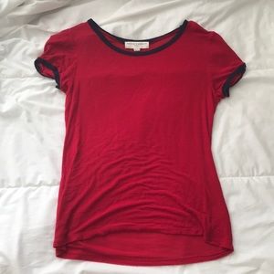 simple red shirt